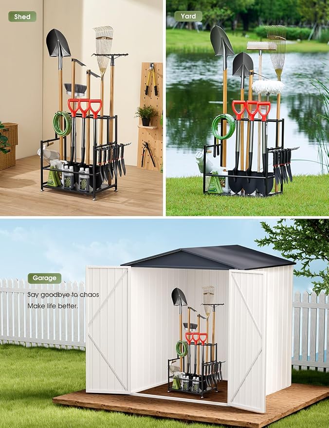 Garden Tool Organizer – Heavy-Duty Carbon Steel Storage Rack - Image 8