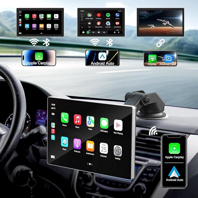Portable Carplay Screen for Car, Android Auto Car Stereo, Car Audio Receivers - Image 2