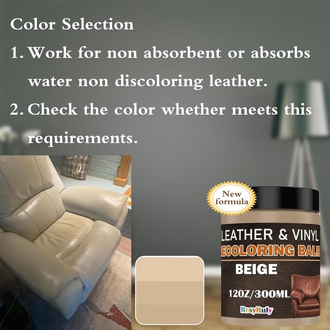 Beige Leather Repair Kit for Furniture Vinyl Car Interior Steering Wheel Car - Image 6