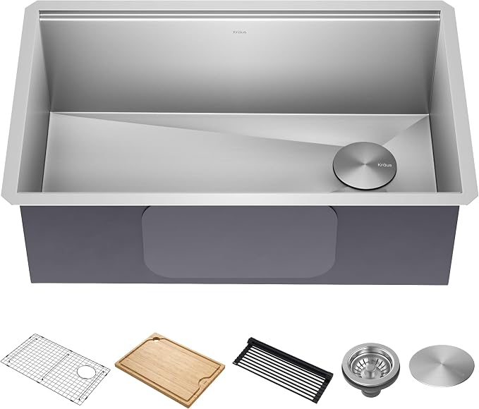 KRAUS Kore Workstation 30-inch Undermount 16 Gauge Stainless Steel Kitchen Sink by KRAUS