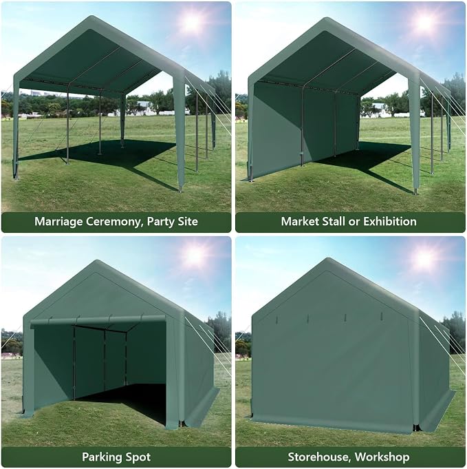 10x20ft Heavy Duty Carport - Image 4