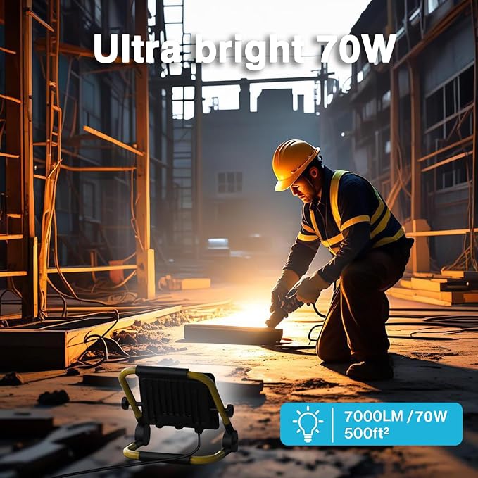 10000LM LED Work Light: Portable Work Light - Image 3