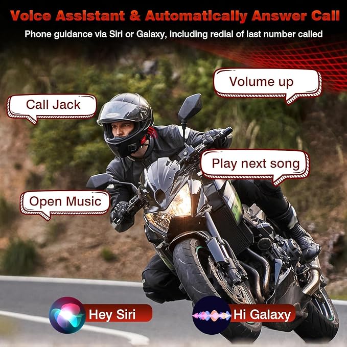 Motorcycle Helmet Headset 8 Riders Communication System X8 Intercom - Image 7