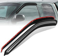 Auto Dynasty Set of 2 Carbon Fiber Pattern Window Visors Compatible by AutoDynasty