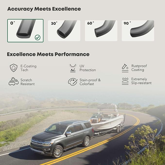 YHTAUTO 5 Inch Running Boards Side Step Bars Fit - Image 5