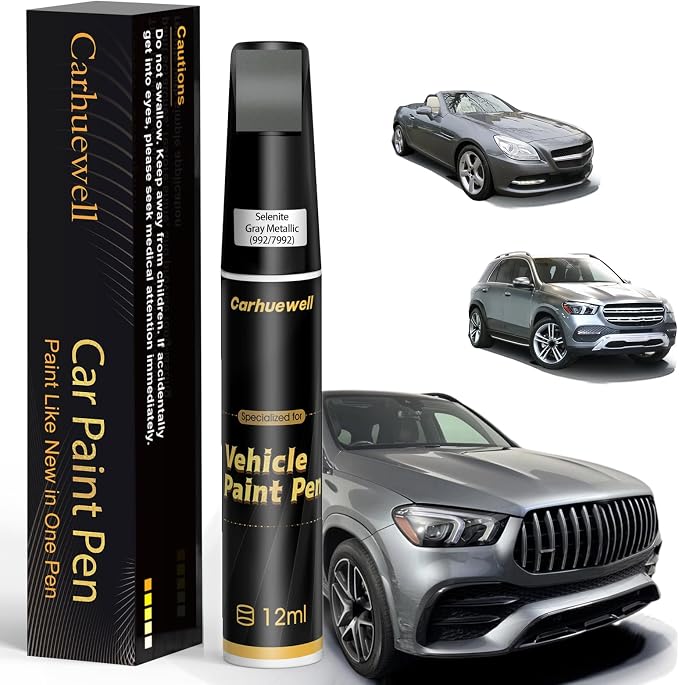 Selenite Gray Metallic Touch Up Paint Compatible by Carhuewell