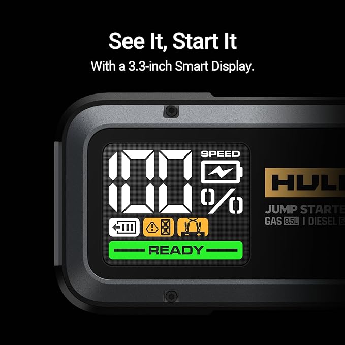 Hulkman Alpha85, Space Gray, 2000A 74Wh Smart Jump Starter, 12V Portable Car - Image 4