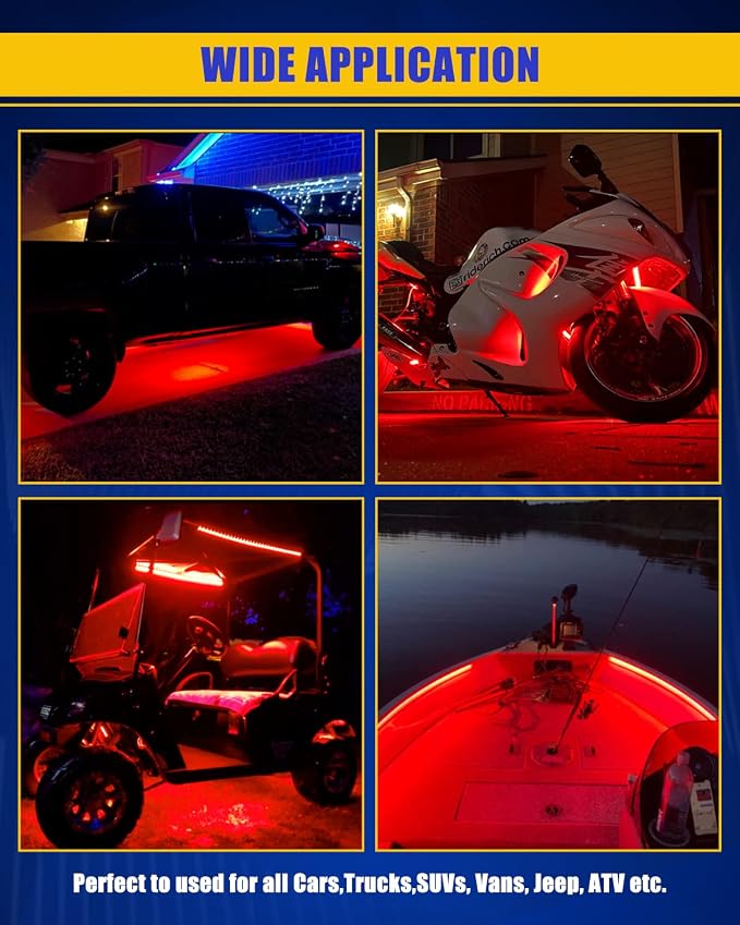 Car Led Strip Lights, Golf Cart Lights, 12V LED Strip Light - Image 5