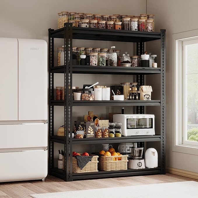Heavy Duty Garage Shelving Unit 3000LBS, Adjustable 5-Tier Storage Rack - Image 2