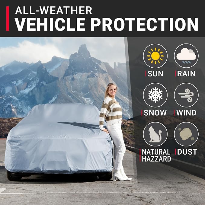 iCarCover Premium Car Cover for 1964-1972 Chevy Chevelle 2-Door, 4-Door Heavy - Image 2