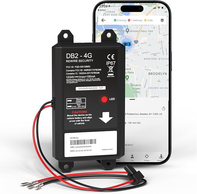 REWIRE SECURITY DB2 Wired GPS Tracker by REWIRESECURITY