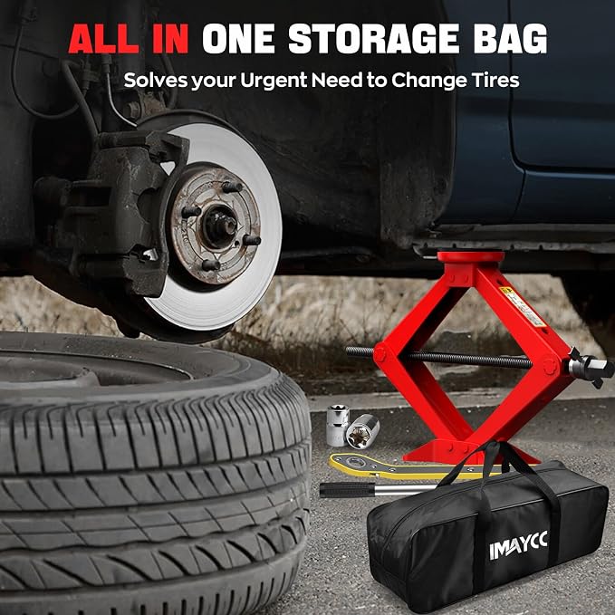 Scissor Jack for Car 2.5 Ton Car Jack Kit, Tire Changing kit - Image 7
