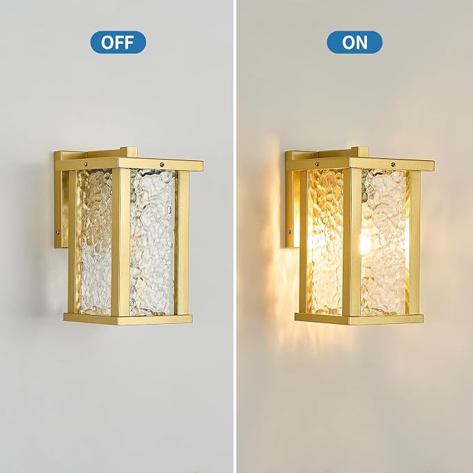 Outdoor Wall Sconce E26 Base Metal Frame - Image 5