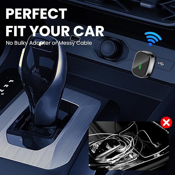 Wireless CarPlay Adapter, 2-in-1 Apple CarPlay & Android Auto Wireless Adapter - Image 2