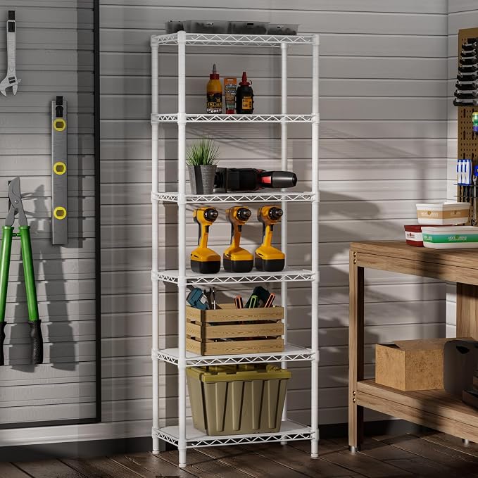 SINGAYE 6 Small Wire Shelves Kitchen Pantry Close Home Organizers and Storage - Image 2
