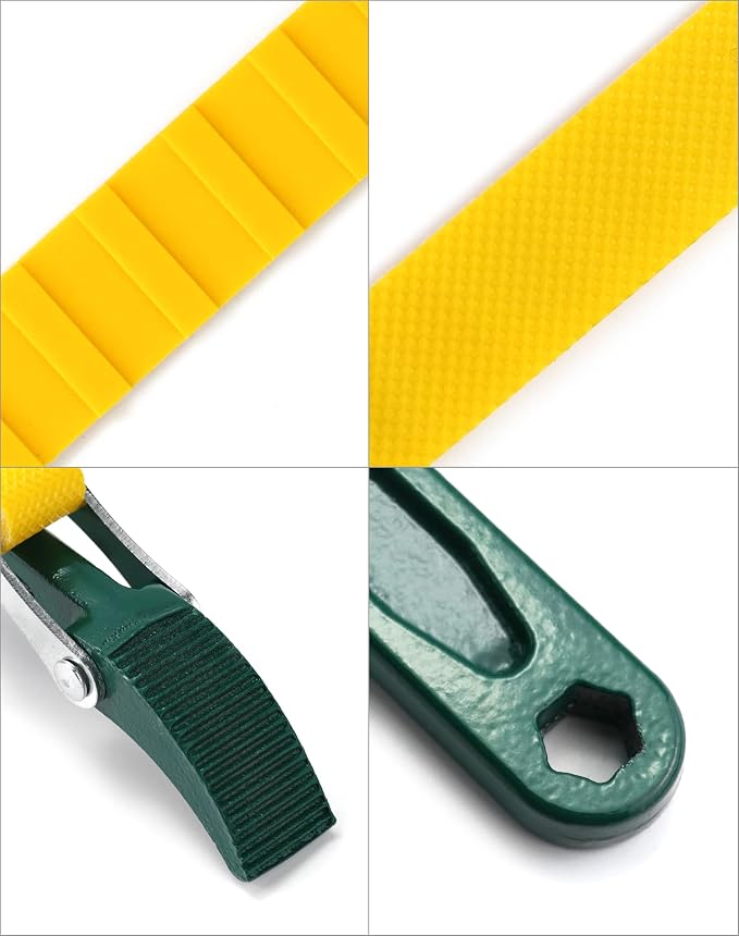 QWORK 15" + 12" Belt Strap Wrench, - Image 8