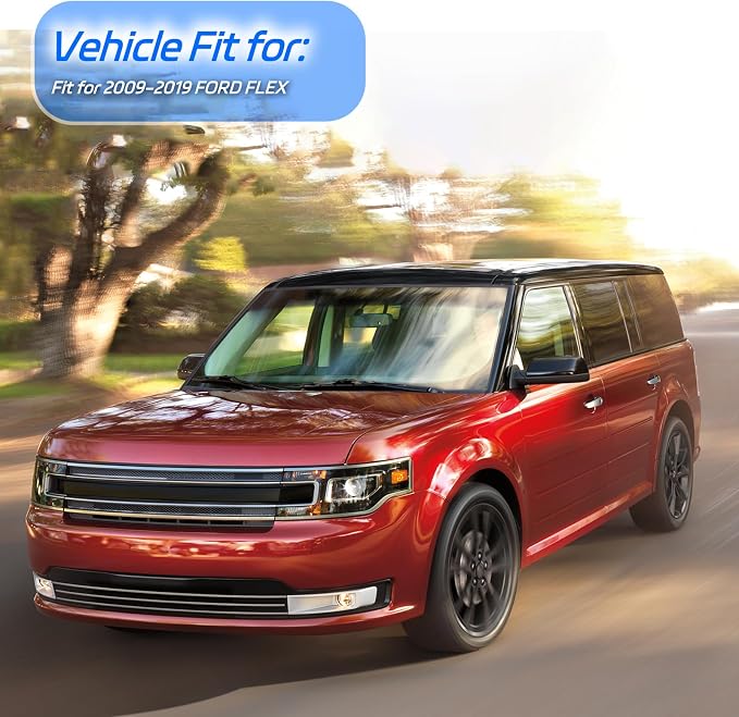 Window Visors Rain Guards Fit for 2009-2019 Ford Flex, Outside Mount Wind - Image 2