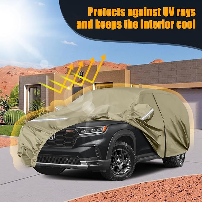 Waterproof Car Covers Replace for 2002-2025 Honda Pilot, Windproof Bands for - Image 7