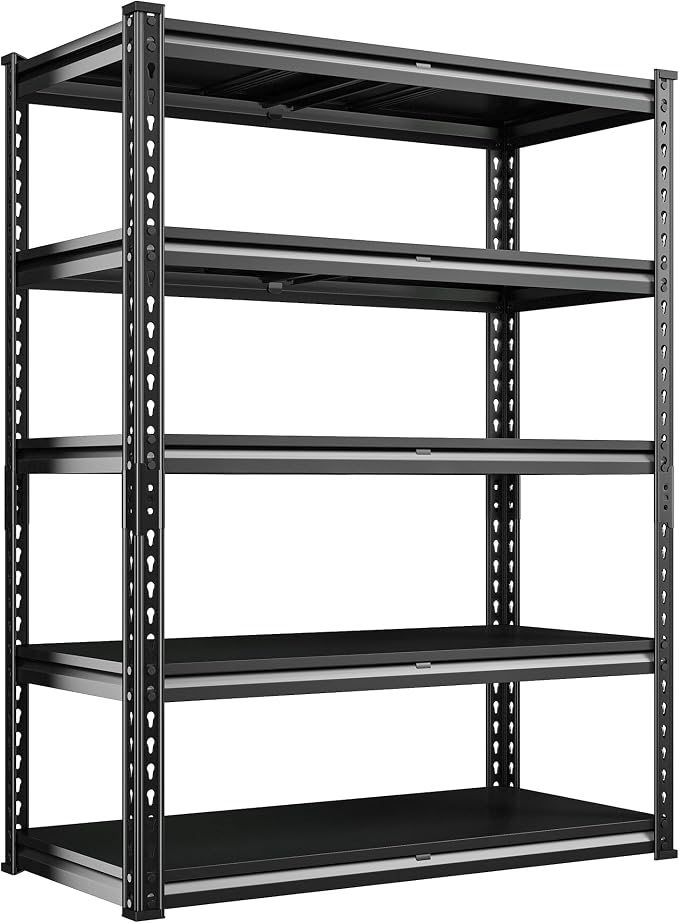 REIBII 3000LBS Garage Shelving 72" H Storage Shelves Heavy Duty Adjustable by REIBII