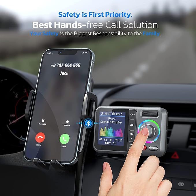 Nulaxy Bluetooth FM Transmitter - Image 4