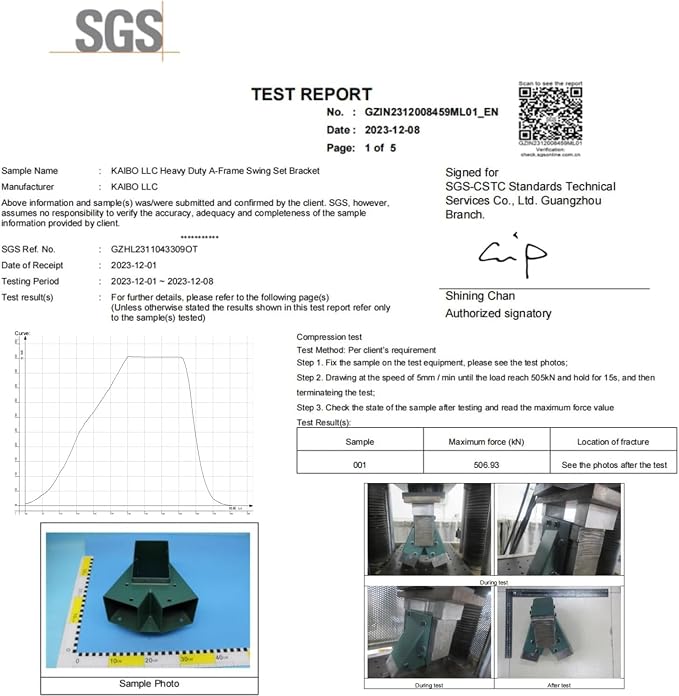 Heavy Duty Swing Sets Brackets Including 2 A-Frame Swing Set Brackets and 4 - Image 7