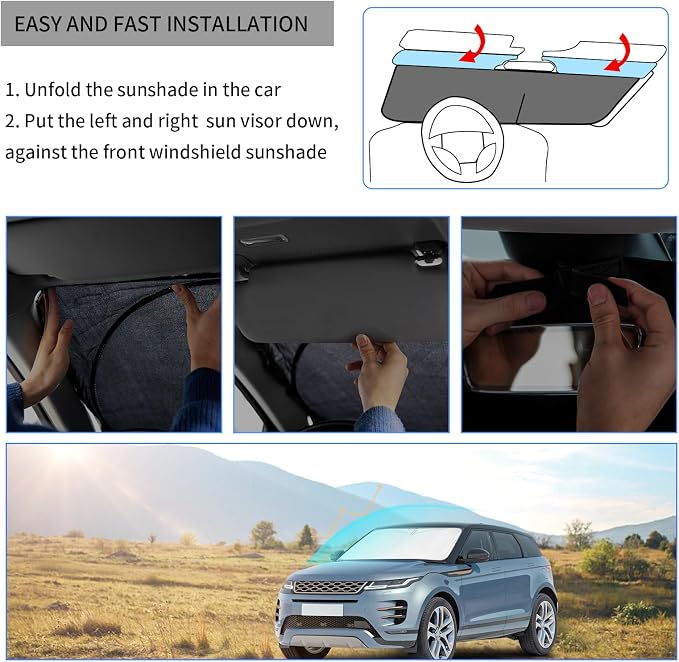 Windshield Sun Shades Sunshade fit - Image 7