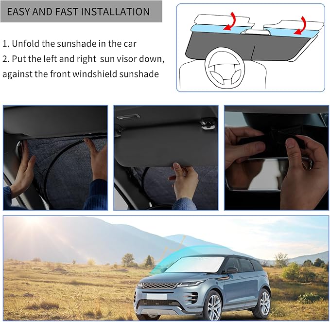 for Odyssey 2026 Windshield Sun Shade Foldable Sunshade fit - Image 7