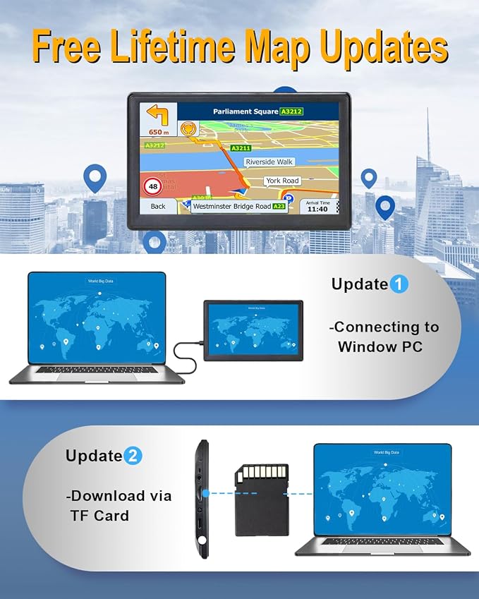N700 GPS Navigator for Car Truck RV 2025, Truck GPS Commercial Drivers - Image 2