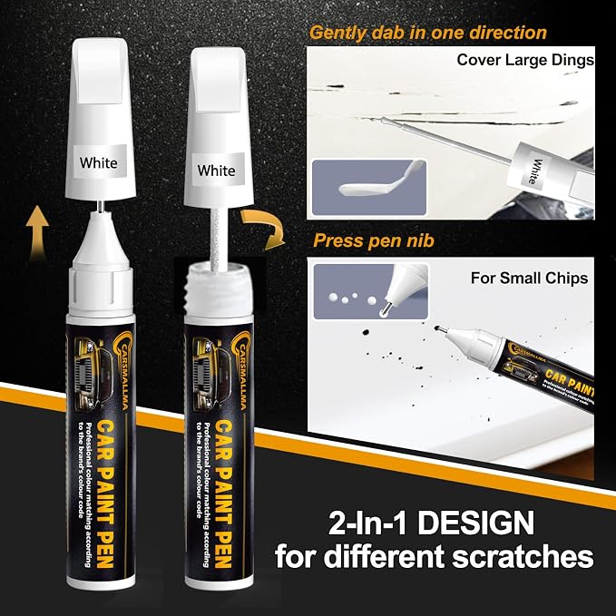 W8/WW8 Quartz White Pearl Tricoat Car Touch Up Paint - Image 5