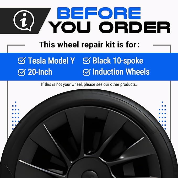 Premium Tesla Wheel Curb Rash Repair Kit - Image 2