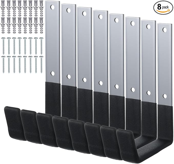 Heavy Duty Garage Hooks 8-Pack Wall Mount Storage Hooks by Unknown
