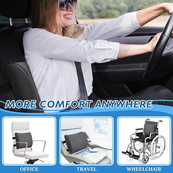 Lumbar Support Pillow for Office Chair Back Support Lumbar Pillow for Car - Image 6