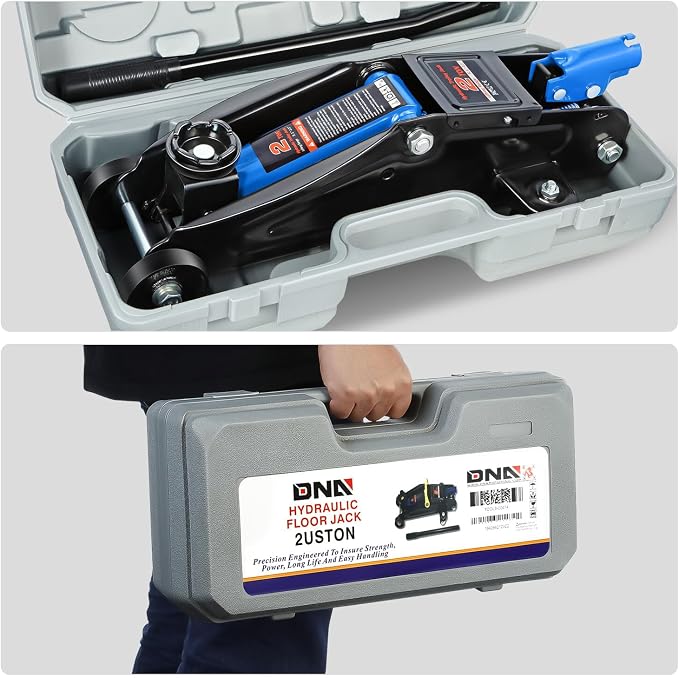 DNA MOTORING Low Profile Hydraulic Trolley Service/Floor Jack, 2 Ton Capacity - Image 7
