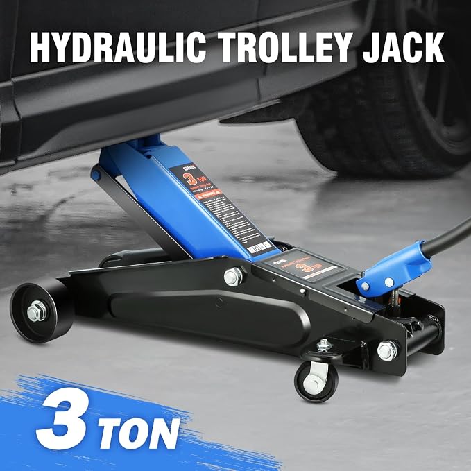 DNA MOTORING 3 Ton Low Profile Floor Jack, 3 tons Capacity Fast Lift Hydraulic - Image 2