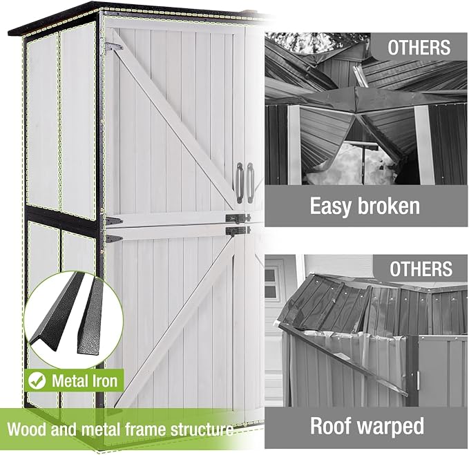 GUTINNEEN Outdoor Storage Shed - Image 3
