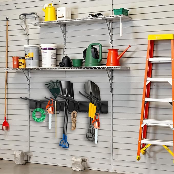 Garage Storage Rack Hooks, 32 Inch Heavy Duty Wall Mount Garage Organization - Image 7