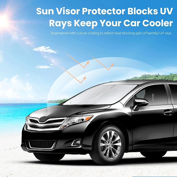 Custom Fit Venza Windshield Sunshade - Image 5
