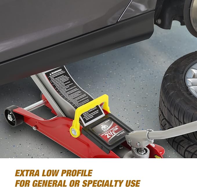 Floor Jack 2.5 Ton Hydraulic Low Profile Trolley Car Jack - Image 4
