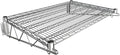 24" x 36" Chrome Wire Wall Mount Shelf by Krollen+Industrial