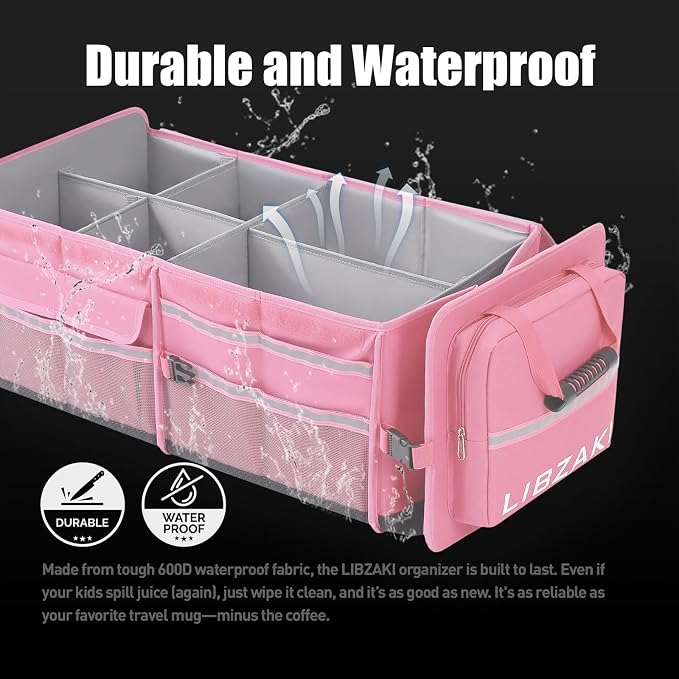 LIBZAKI Oversize 4 in 1 Car Trunk Storage Organizer - Image 2