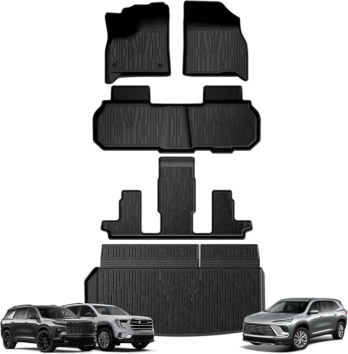 TripleAliners Floor Mats&Trunk Mat All Weather Car Liners Compatible by TripleAliners