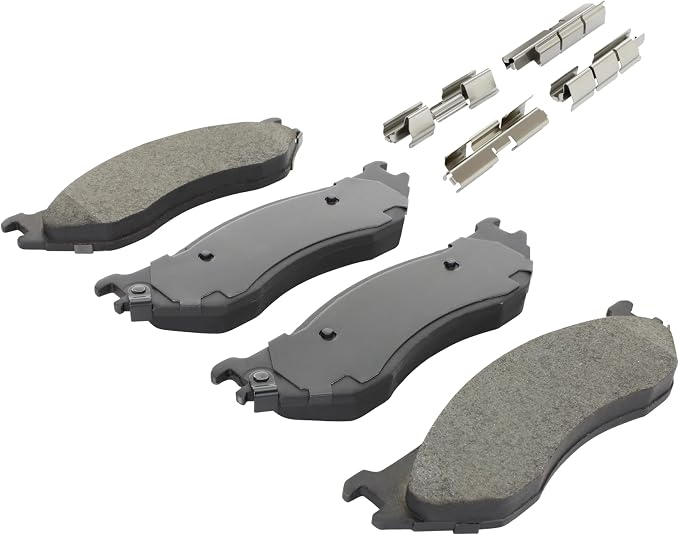 Premium Semi-Metallic Front Brake Pads Compatible - Image 2