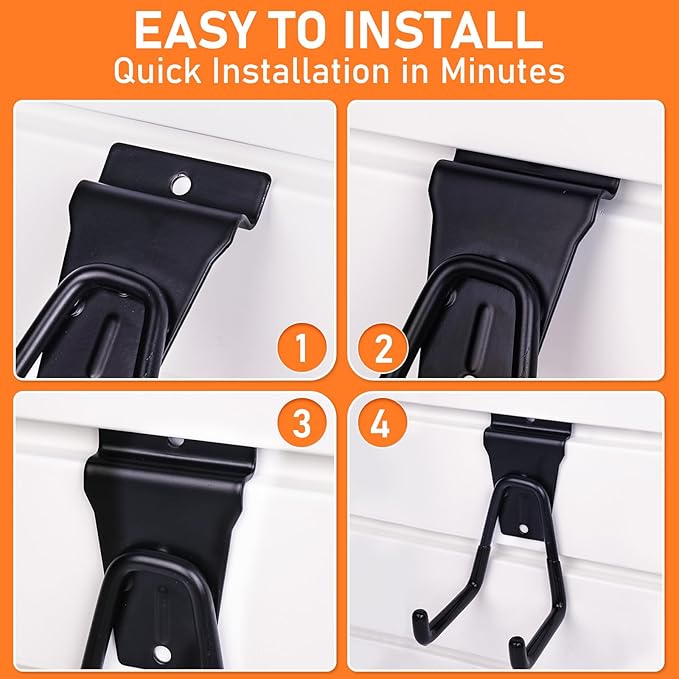 INCLY 36 Pack Heavy Duty Slatwall Hooks, Slat Wall Hanging Hooks and Hangers - Image 5