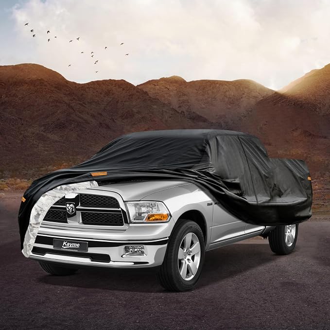 Kayme Truck Cover Custom Fit Dodge Ram 1500 Club/Extended/Quad Cab SB. Full - Image 7