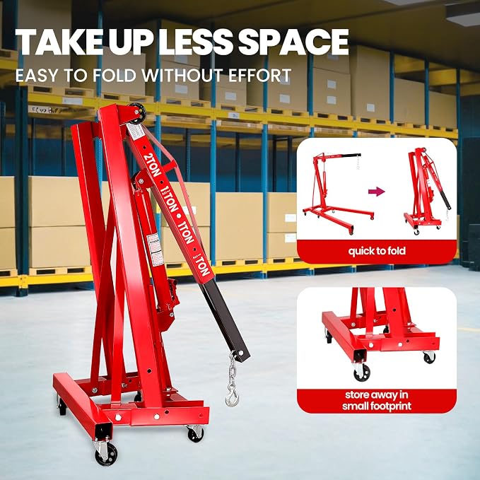 2.5 ton Engine Lift Cherry Picker - Image 9