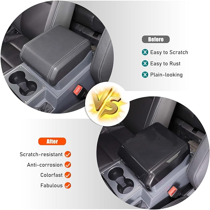 Armrest Box Cover Center Console Pad Compatible - Image 2