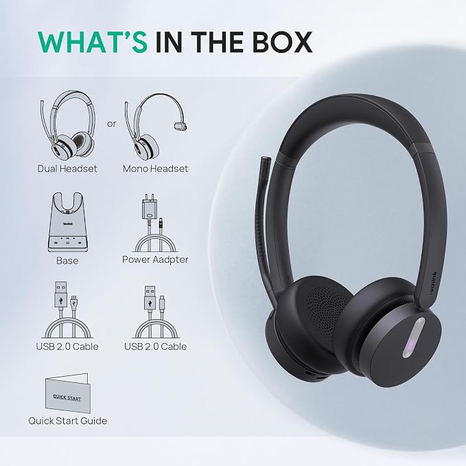 Yealink WH64 Mono Teams Wireless Headset, DECT & Bluetooth Dual-Mode 606 ft - Image 8