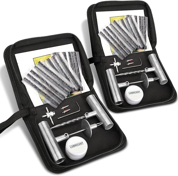 BETOOLL Tire Repair Kit, Sets of 2-24pcs Professional Heavy Duty Universal by BETOOLL
