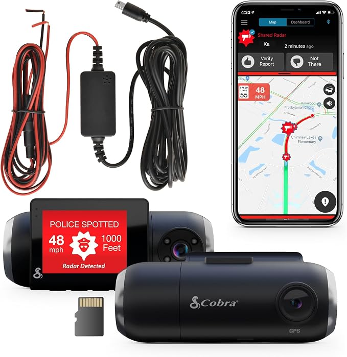 Bundle of Cobra Smart Dash Cam by CobraElectronics
