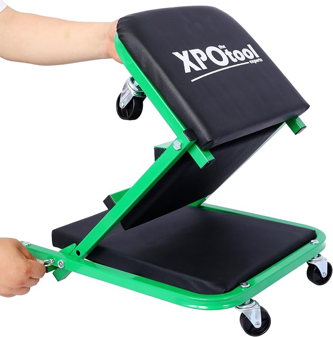 Mechanic Creeper and Stool, 2-in-1 Garage Tool, 300 lbs Capacity, Low Profile - Image 6
